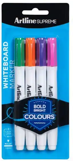 BIG W Artline supreme white board marker brights offer