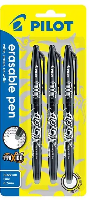 BIG W Pilot 3-pack frixion ball erasable gel pens offer