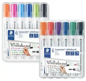 BIG W Staedtler 6-pack lumocolor whiteboard markers offer