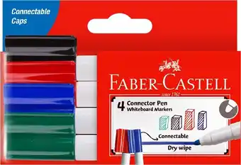 BIG W Faber-castell 4-pack whiteboard connector pens offer
