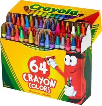 BIG W Crayola 64-pack crayon box with sharpener offer