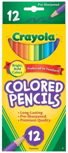 Crayola 12 pack coloured pencils