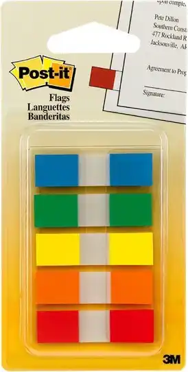 Post-it flags 683-5cf in portable dispenser