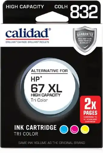 Calidad hp 67 xl colour ink cartridge