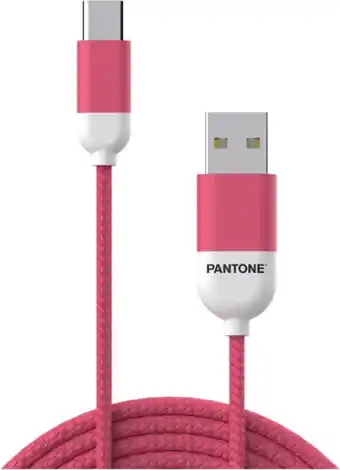 BIG W Pantone usb-a to usb-c cable - pink offer