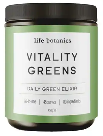 Coles Life botanics vitality greens 450g offer