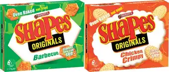 Coles Arnott's shapes crackers 130g-190g offer