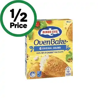 Woolworths Birds eye oven bake fish 425g – from the freezer offer