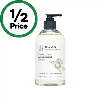 Woolworths Bosisto’s hand wash 500ml offer