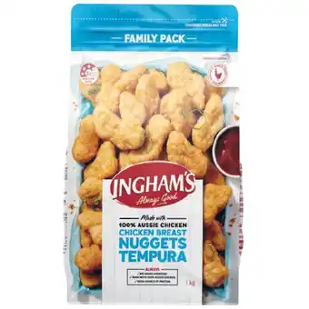 Woolworths Ingham’s chicken nuggets 1 kg offer