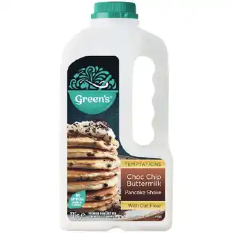 Woolworths Green’s temptations pancake mix 300-335g offer