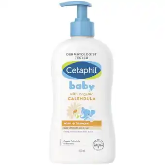 Woolworths Cetaphil baby calendula wash & shampoo 400ml offer