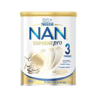 Woolworths Nestle nan supremepro stage 3 or 4 baby formula 800g – limit of 2 per customer offer
