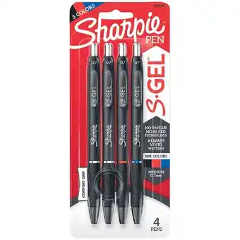 Woolworths Sharpie gel retractable 0.7mm gel pen pk 4 offer