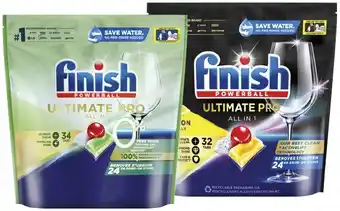 IGA Finish ultimate pro dishwasher tabs 32-34 pack selected varieties offer