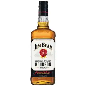 Woolworths Jim beam white label bourbon 1 litre offer