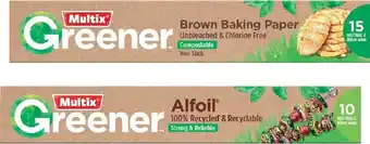 IGA Multix greener alfoil 10m×30cm or brown baking paper 15m×30cm offer