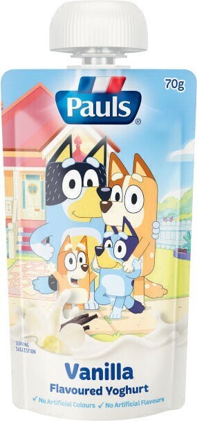 Coles Pauls Yoghurt Pouch 70g offer