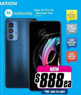 The Good Guys Motorola - Edge 20 Pro 5G - Midnight Sky offer