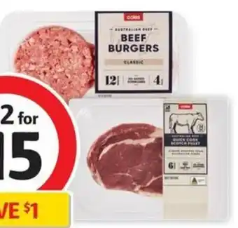 Coles Coles Classic Beef Burgers offer