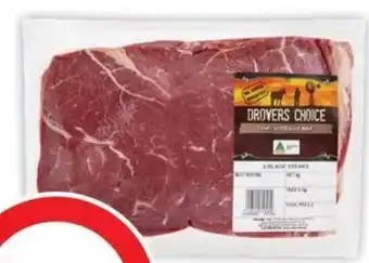 Coles Drovers Choice Beef Blade Steak offer