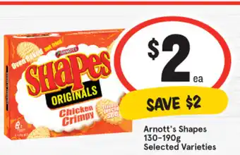 IGA Arnott's Shapes offer