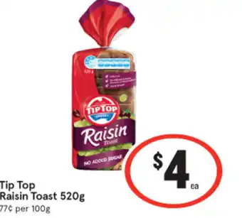 IGA Tip Top Raisin Toast offer