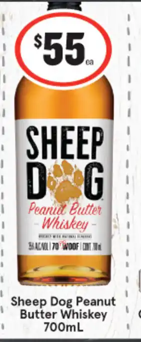 IGA Sheep Dog Peanut Butter Whiskey 700mL offer