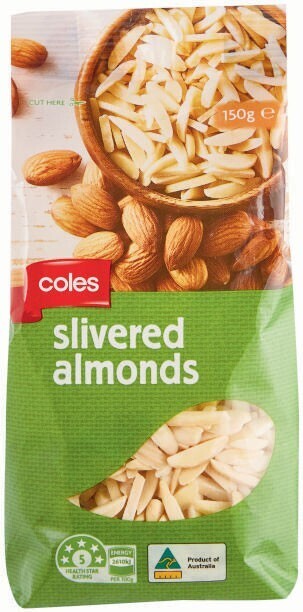 Coles Coles Slivered Almonds 150g offer