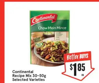 IGA Continental Recipe Mix 30-50g offer