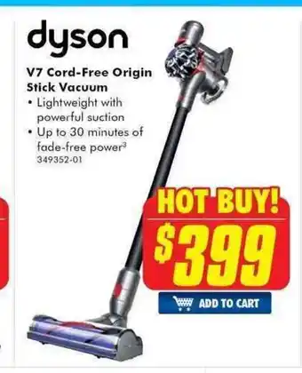 The Good Guys Dyson - V7 Cord - Free Origin Stick Vacuum offer