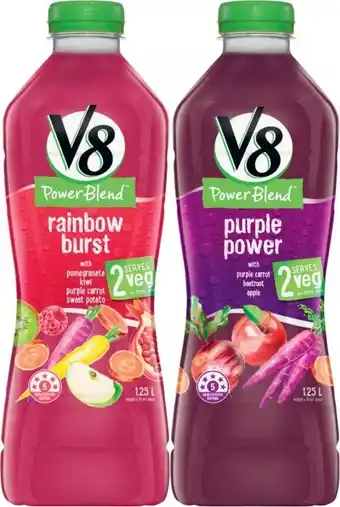 Coles V8 Power Blend Juice 1.25 Litre offer