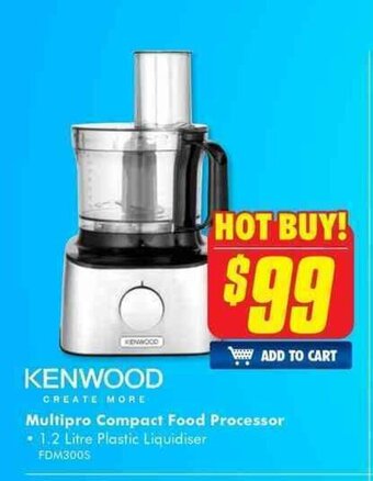 The Good Guys Kenwood - Multipro Compact Food Processor offer
