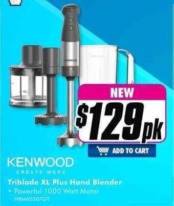 The Good Guys Kenwood - Triblade XL Plus Hand Blender offer