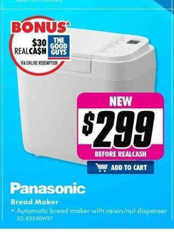 The Good Guys Panasonic - Bread Maker offer