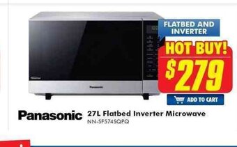 The Good Guys Panasonic - 27L Flatbed Inverter Microwave offer