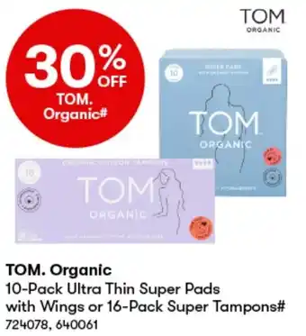 BIG W TOM. Organic offer