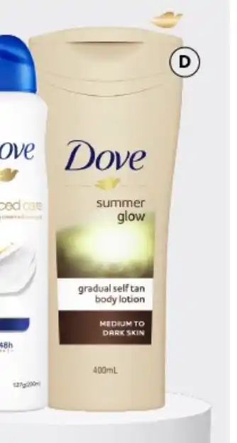 BIG W Summer glow gradual self tan body lotion offer