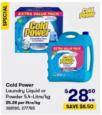 BIG W Cold Power offer
