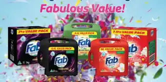 BIG W Fab Laundry Powder 7-7.5kg offer