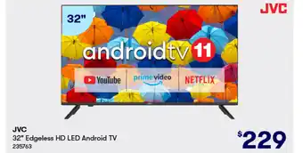 BIG W JVC 32" Edgeless HD LED Android TV 235763 offer
