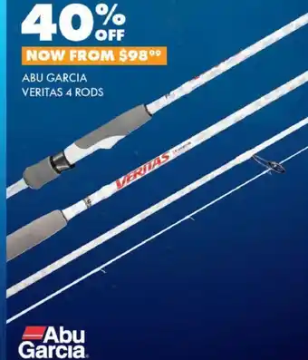 BCF ABU GARCIA VERITAS 4 RODS offer