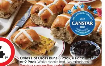 Coles Coles Hot Cross Buns offer