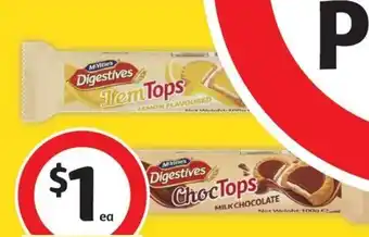 Coles McVitie's Digestives Tops Biscuits offer