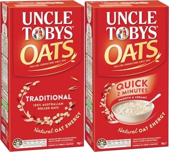 Coles Uncle Toby Oats 1kg offer