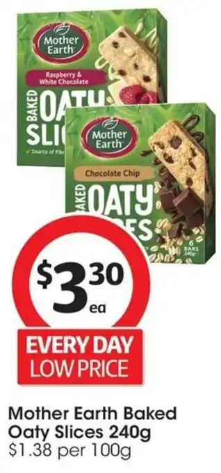 Coles Mother Earth Baked Oaty Slices 240g offer