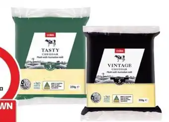 Coles Coles Cheese Block 250g offer
