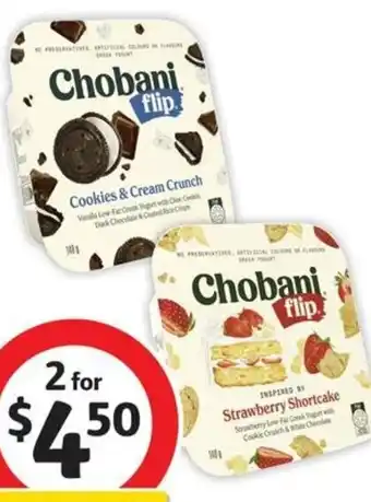 Coles Chobani Flip Yogurt 140g offer