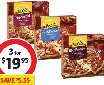 Coles McCain Family Pizza offer