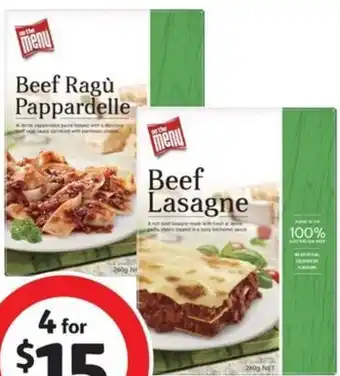 On The Menu Entrée Meal 260g